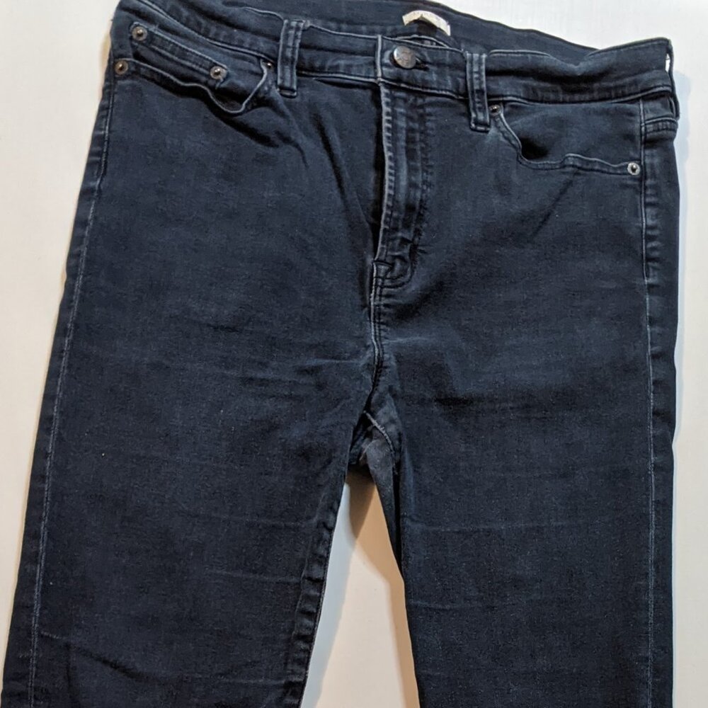 J. Crew Women's Stretch Skinny Jeans Dark Navy Size 31, 91% Cotton